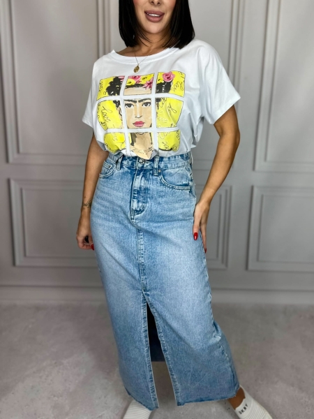 SPÓDNICA JEANSOWA MAXI
